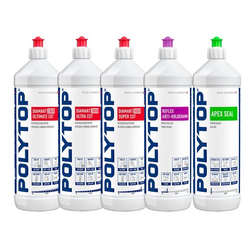 POLYTOP Komplett polírozó paszta készlet 5 x 1000 ml